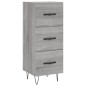 vidaXL Aparador alto madera contrachapada gris Sonoma 34,5x34x180 cm vidaXL Aparador alto madera contrachapada gris Sonoma 34,5x34x180 cm