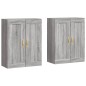 vidaXL Armarios de pared 2 uds madera de ingeniería gris Sonoma vidaXL Armarios de pared 2 uds madera de ingeniería gris Sonoma