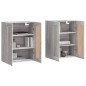vidaXL Armarios de pared 2 uds madera de ingeniería gris Sonoma vidaXL Armarios de pared 2 uds madera de ingeniería gris Sonoma