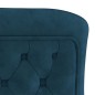 vidaXL Silla de comedor terciopelo acero inoxidable azul 53x52x98 cm vidaXL Silla de comedor terciopelo acero inoxidable azul 53x52x98 cm