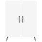 vidaXL Aparador alto madera contrachapada blanco 69,5x34x180 cm
