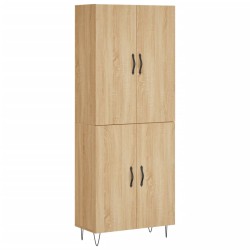vidaXL Aparador alto madera contrachapada color roble 69,5x34x180 cm