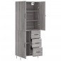 vidaXL Aparador alto madera contrachapada gris sonoma 69,5x34x180 cm vidaXL Aparador alto madera contrachapada gris sonoma 69,5x34x180 cm
