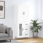 vidaXL Aparador alto madera contrachapada blanco 69,5x34x180 cm vidaXL Aparador alto madera contrachapada blanco 69,5x34x180 cm