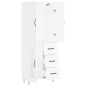 vidaXL Aparador alto madera contrachapada blanco 69,5x34x180 cm vidaXL Aparador alto madera contrachapada blanco 69,5x34x180 cm