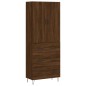 vidaXL Aparador alto madera contrachapada marrón roble 69,5x34x180 cm vidaXL Aparador alto madera contrachapada marrón roble 69,5x34x180 cm