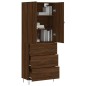 vidaXL Aparador alto madera contrachapada marrón roble 69,5x34x180 cm vidaXL Aparador alto madera contrachapada marrón roble 69,5x34x180 cm