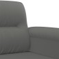 vidaXL Sofá de 2 plazas de tela de microfibra gris oscuro 140 cm vidaXL Sofá de 2 plazas de tela de microfibra gris oscuro 140 cm