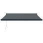 vidaXL Toldo retráctil aluminio y tela gris antracita 3x2,5 m vidaXL Toldo retráctil aluminio y tela gris antracita 3x2,5 m