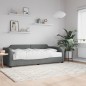 vidaXL Sofá cama con colchón tela gris oscuro 100x200 cm