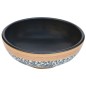 vidaXL Lavabo sobre encimera redondo cerámica multicolor Φ41x14 cm vidaXL Lavabo sobre encimera redondo cerámica multicolor Φ41x14 cm