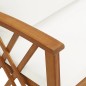vidaXL Banco de jardín con cojines 119 cm madera maciza de acacia
