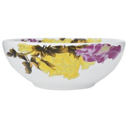 vidaXL Lavabo sobre encimera redondo cerámica multicolor Φ41x14 cm