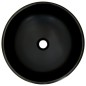 vidaXL Lavabo sobre encimera redondo cerámica negro y azul Φ41x14 cm