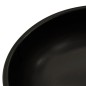 vidaXL Lavabo sobre encimera redondo cerámica negro y azul Φ41x14 cm