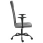 vidaXL Silla de oficina tela de malla y cuero sintético gris vidaXL Silla de oficina tela de malla y cuero sintético gris