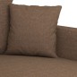 vidaXL Sofá de 3 plazas de tela marrón 180 cm vidaXL Sofá de 3 plazas de tela marrón 180 cm