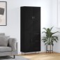 vidaXL Aparador alto madera contrachapada negro 69,5x34x180 cm vidaXL Aparador alto madera contrachapada negro 69,5x34x180 cm