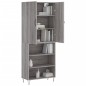 vidaXL Aparador alto madera contrachapada gris sonoma 69,5x34x180 cm vidaXL Aparador alto madera contrachapada gris sonoma 69,5x34x180 cm