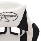 vidaXL Silla gaming con luces LED RGB cuero sintético negro y blanco vidaXL Silla gaming con luces LED RGB cuero sintético negro y blanco