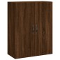 vidaXL Aparador alto madera contrachapada marrón roble 69,5x34x180 cm vidaXL Aparador alto madera contrachapada marrón roble 69,5x34x180 cm