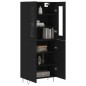 vidaXL Aparador alto madera contrachapada negro 69,5x34x180 cm vidaXL Aparador alto madera contrachapada negro 69,5x34x180 cm