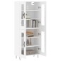 vidaXL Aparador alto madera contrachapada blanco 69,5x34x180 cm vidaXL Aparador alto madera contrachapada blanco 69,5x34x180 cm