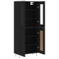 vidaXL Aparador alto madera contrachapada negro 69,5x34x180 cm vidaXL Aparador alto madera contrachapada negro 69,5x34x180 cm