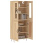 vidaXL Aparador alto madera contrachapada color roble 69,5x34x180 cm vidaXL Aparador alto madera contrachapada color roble 69,5x34x180 cm