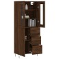 vidaXL Aparador alto madera contrachapada marrón roble 69,5x34x180 cm vidaXL Aparador alto madera contrachapada marrón roble 69,5x34x180 cm