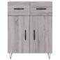 vidaXL Aparador alto madera contrachapada gris sonoma 69,5x34x180 cm vidaXL Aparador alto madera contrachapada gris sonoma 69,5x34x180 cm