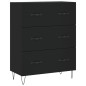 vidaXL Aparador alto madera contrachapada negro 69,5x34x180 cm vidaXL Aparador alto madera contrachapada negro 69,5x34x180 cm