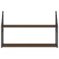 vidaXL Estantería de pared madera ingeniería marrón roble 80x21x51 cm vidaXL Estantería de pared madera ingeniería marrón roble 80x21x51 cm