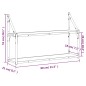vidaXL Estantería de pared madera ingeniería marrón roble 80x21x51 cm vidaXL Estantería de pared madera ingeniería marrón roble 80x21x51 cm
