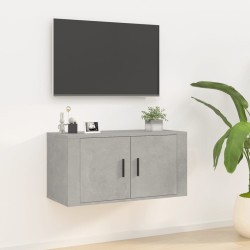 vidaXL Mueble para TV de pared gris hormigón 80x34,5x40 cm