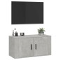 vidaXL Mueble para TV de pared gris hormigón 80x34,5x40 cm vidaXL Mueble para TV de pared gris hormigón 80x34,5x40 cm
