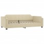 vidaXL Sofá cama con colchón tela crema 80x200 cm vidaXL Sofá cama con colchón tela crema 80x200 cm