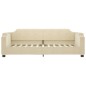 vidaXL Sofá cama con colchón tela crema 80x200 cm vidaXL Sofá cama con colchón tela crema 80x200 cm
