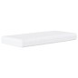 vidaXL Sofá cama con colchón tela crema 100x200 cm vidaXL Sofá cama con colchón tela crema 100x200 cm