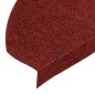 vidaXL Alfombrilla autoadhesiva de escalera 15 uds roja 65x22,5x3,5 cm vidaXL Alfombrilla autoadhesiva de escalera 15 uds roja 65x22,5x3,5 cm