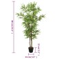 vidaXL Árbol de bambú artificial con 368 hojas verde 80 cm vidaXL Árbol de bambú artificial con 368 hojas verde 80 cm