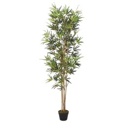 vidaXL Árbol de bambú artificial con 552 hojas verde 120 cm