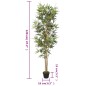 vidaXL Árbol de bambú artificial con 552 hojas verde 120 cm vidaXL Árbol de bambú artificial con 552 hojas verde 120 cm