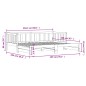 vidaXL Sofá cama nido madera maciza de pino 80x200 cm vidaXL Sofá cama nido madera maciza de pino 80x200 cm