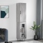 vidaXL Aparador alto madera contrachapada gris Sonoma 34,5x34x180 cm vidaXL Aparador alto madera contrachapada gris Sonoma 34,5x34x180 cm