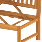 vidaxL Sofá cama con cojín madera maciza acacia crema 200x60x75 cm 