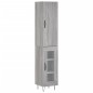 vidaXL Aparador alto madera contrachapada gris Sonoma 34,5x34x180 cm vidaXL Aparador alto madera contrachapada gris Sonoma 34,5x34x180 cm