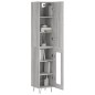 vidaXL Aparador alto madera contrachapada gris Sonoma 34,5x34x180 cm vidaXL Aparador alto madera contrachapada gris Sonoma 34,5x34x180 cm