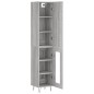 vidaXL Aparador alto madera contrachapada gris Sonoma 34,5x34x180 cm vidaXL Aparador alto madera contrachapada gris Sonoma 34,5x34x180 cm