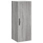 vidaXL Aparador alto madera contrachapada gris Sonoma 34,5x34x180 cm vidaXL Aparador alto madera contrachapada gris Sonoma 34,5x34x180 cm